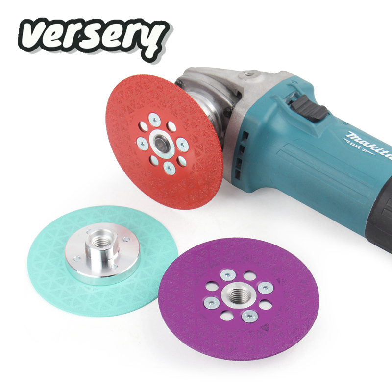 Versery smerigliatrice angolare disco da taglio lama per sega M14 disco abrasivo diamantato brasato sottovuoto per taglio di piastrelle di ceramica in calcestruzzo di marmo