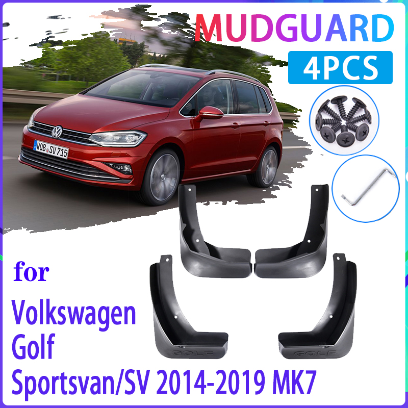 4 sztuk samochodów MudFlaps dla Volkswagen VW Golf Sportsvan SV 2014 ~ 2019 Mk7 błotnik błotniki błotnik Auto akcesoria