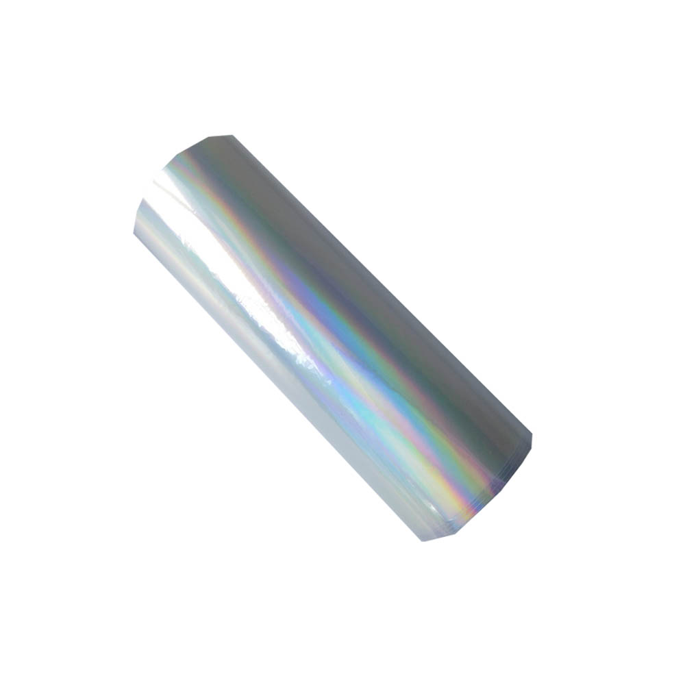 One W 21CM (8.4 ") X L120M Hot Holography Transparent Stamping Foil untuk Kertas Plastik dan Film PP PE Material DIY Kartu Warna-warni