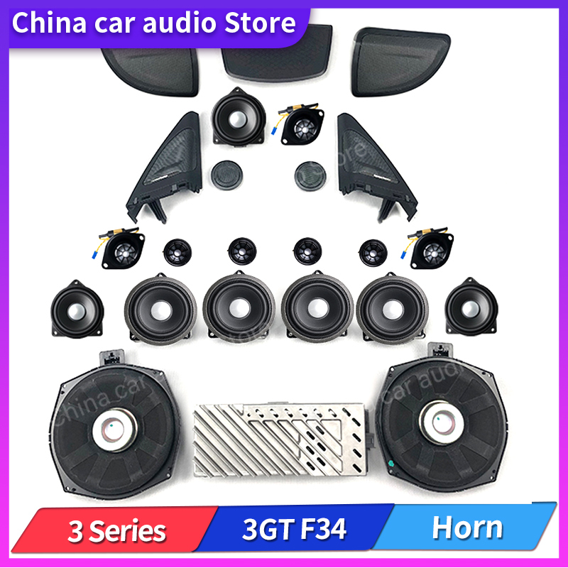 Kit d'enceintes audio d'origine pour BMW F34 GT Série 3 : haut-parleur, amplificateur de puissance, basses, tweeter, médiums, subwoofer