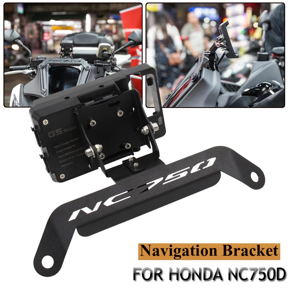 Untuk HONDA NC750D NC 750D Baru Motor depan mid navigasi braket GPS ponsel pengisian