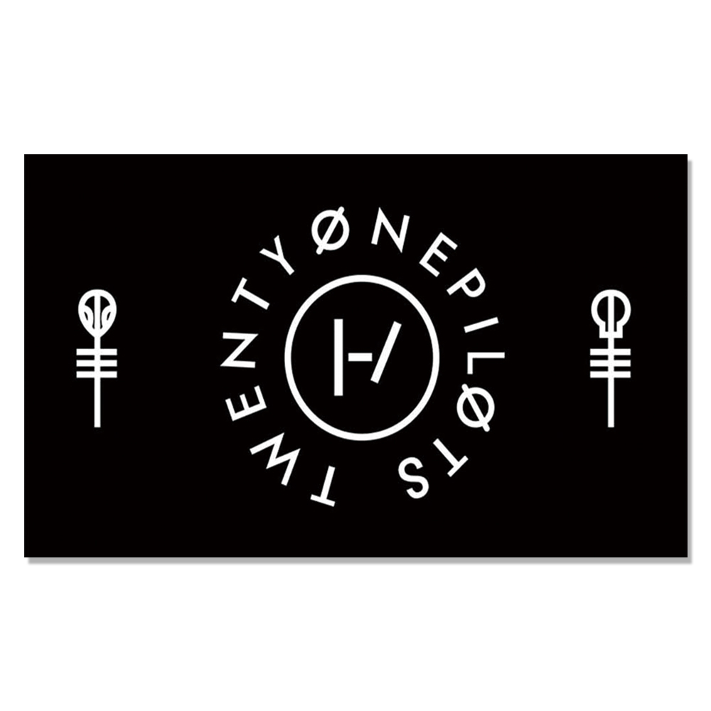 ขายร้อน 3x5ft ทางเลือก hip hop Twenty One นักบินธงตกแต่งในร่มหรือกลางแจ้งโฆษณาโพลีเอสเตอร์