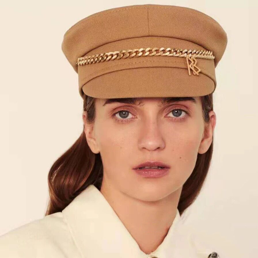 Casquettes gavroche en coton pour femmes, casquette à visière plate, casquettes militaires M, printemps, été, nouveau