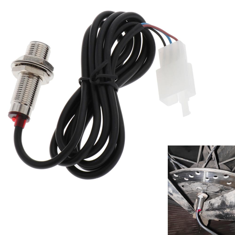 12V Speedometer Motor Universal/Kabel Sensor Odometer Digital 85Cm untuk Honda Yamaha Suzuki Harley 3 Pin