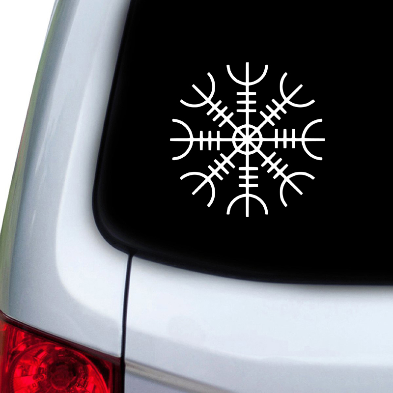 Rune Symbols Laptop Vinyl Sticker Car Window Decal Guide Lost Compass Viking Norwegia Celtics untuk Apple Macbook Pro/Air Decor