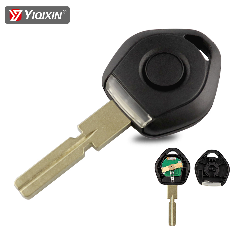 Yiqixin Afstandsbediening Autosleutel Shell Vervanging Oude Stijl Voor Bmw 3 5 7 Z3 E36 E34 E38 Met Led Licht transponder Key Case HU58 Blade