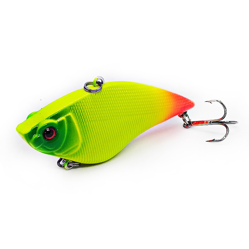 POETRYYI-Leurre rigide VIB en plastique avec triple hameçon, appât Élidéal pour la pêche à la traîne au bar ou au brochet, 7cm, 16g, 1 unité