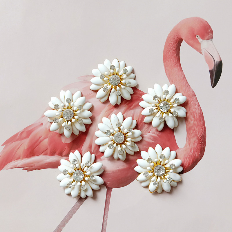 5 pz/lotto lega goccia olio girasole bottoni in metallo accessori per capelli fai da te fiore del sole copricapo da sposa materiale bottoni decorativi