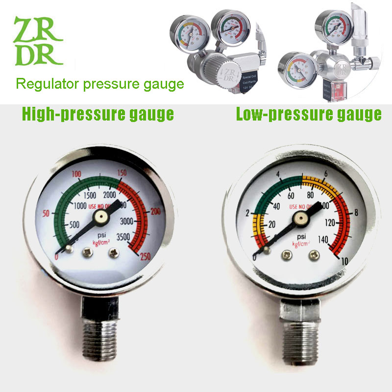 Pengukur Tekanan Aksesori ZRDR Seri Pengukur Tekanan Konstan Regulator Generator Indikator Tekanan Seri Pengukur Aksesori CO2
