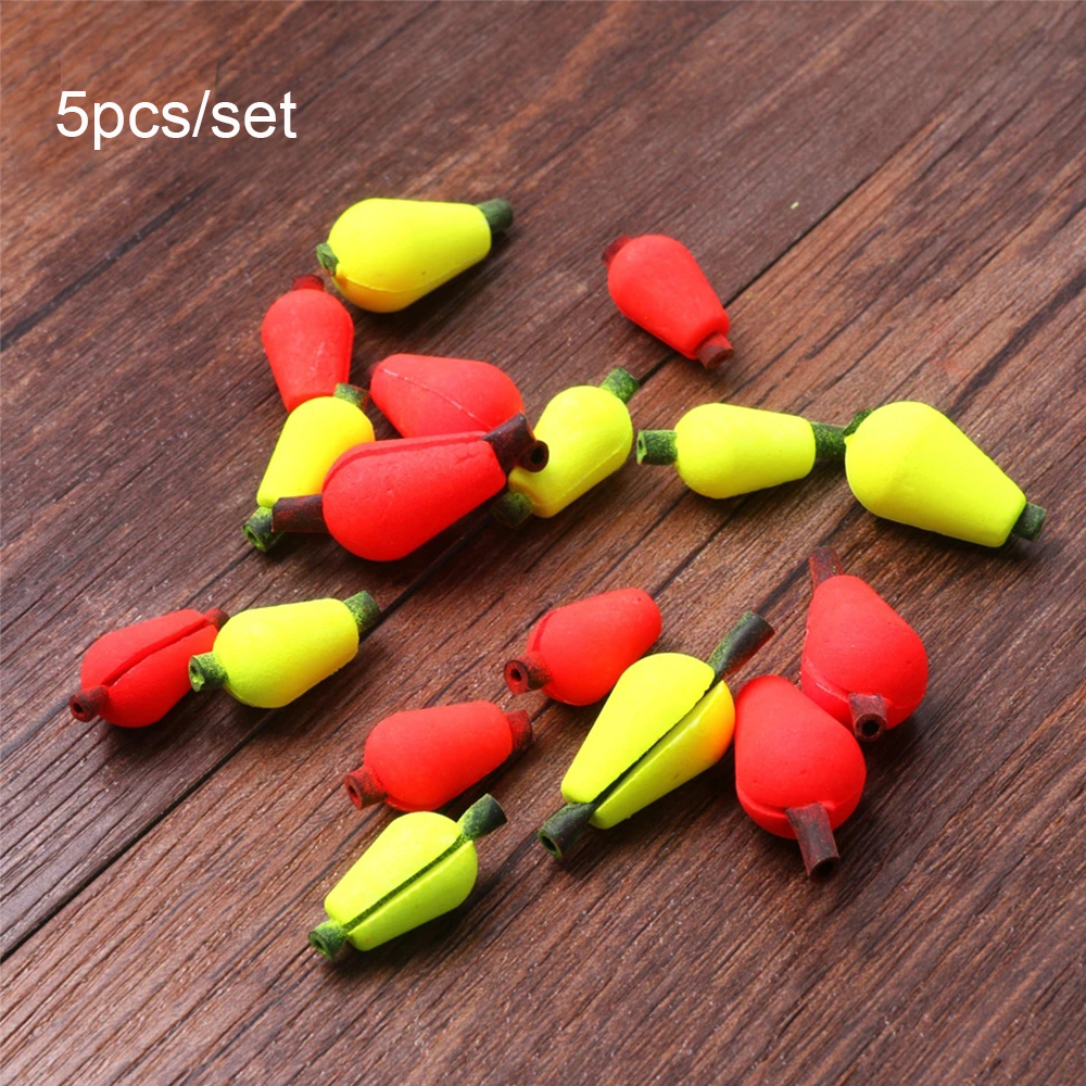 5 Teile/los Float Schaum Tear Drop Strike Anzeige Für Fly Angeln Bobbers Float Wasser Tröpfchen Snap-auf Oval Geformt angeln Schwimmt