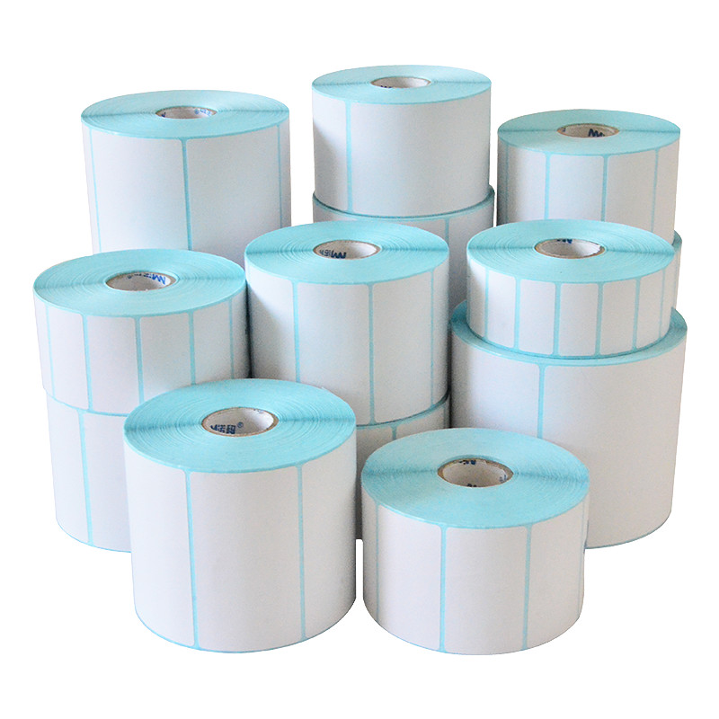 Thermo-Etikettenaufkleber, Papier, Supermarktpreis, leeres Barcode-Etikett, Direktdruck, wasserfestes Druckzubehör, 800 Stück/Rolle, selbstklebend