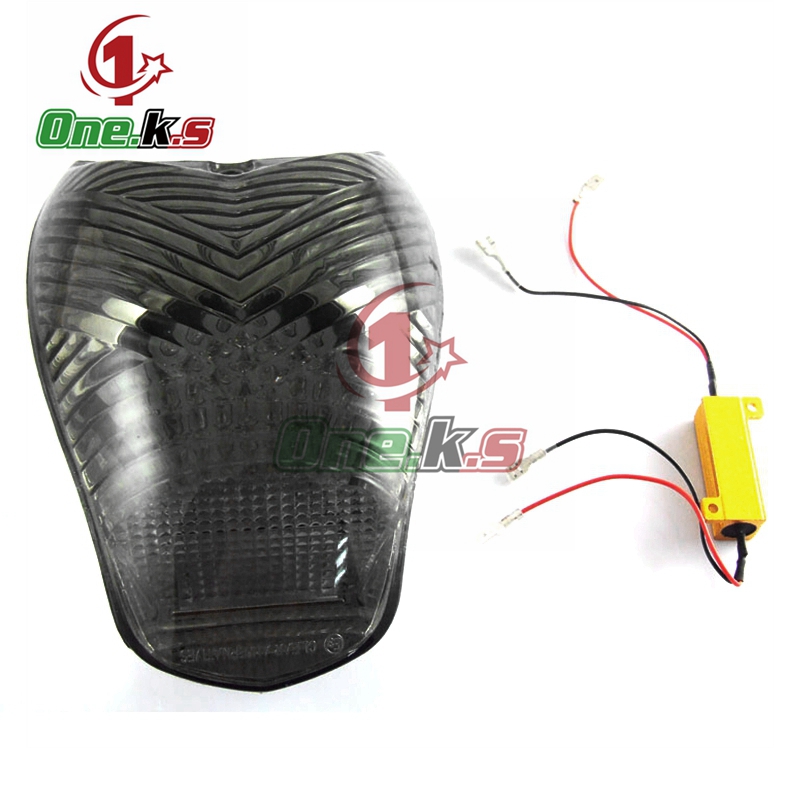 Akcesoria motocyklowe do BMW K1200S K1200R tylne światło LED zintegrowana funkcja kierunkowskazu światło hamowania