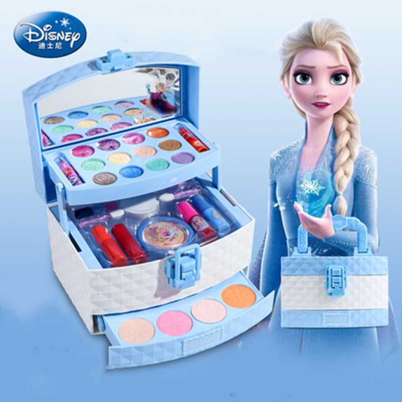 Neue Disney Neue Mädchen gefrorene Prinzessin Elsa Kosmetik Make-up Box Set Schneewittchen Schönheit Spielzeug Kinder Weihnachtsgeschenk Geschenk