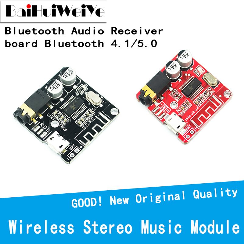 Bluetooth-плата для аудиоресивера, Bluetooth 4,1, 5,0, Mp3, беспроводная стереомузыкальная плата, модуль XY-BT-Mini