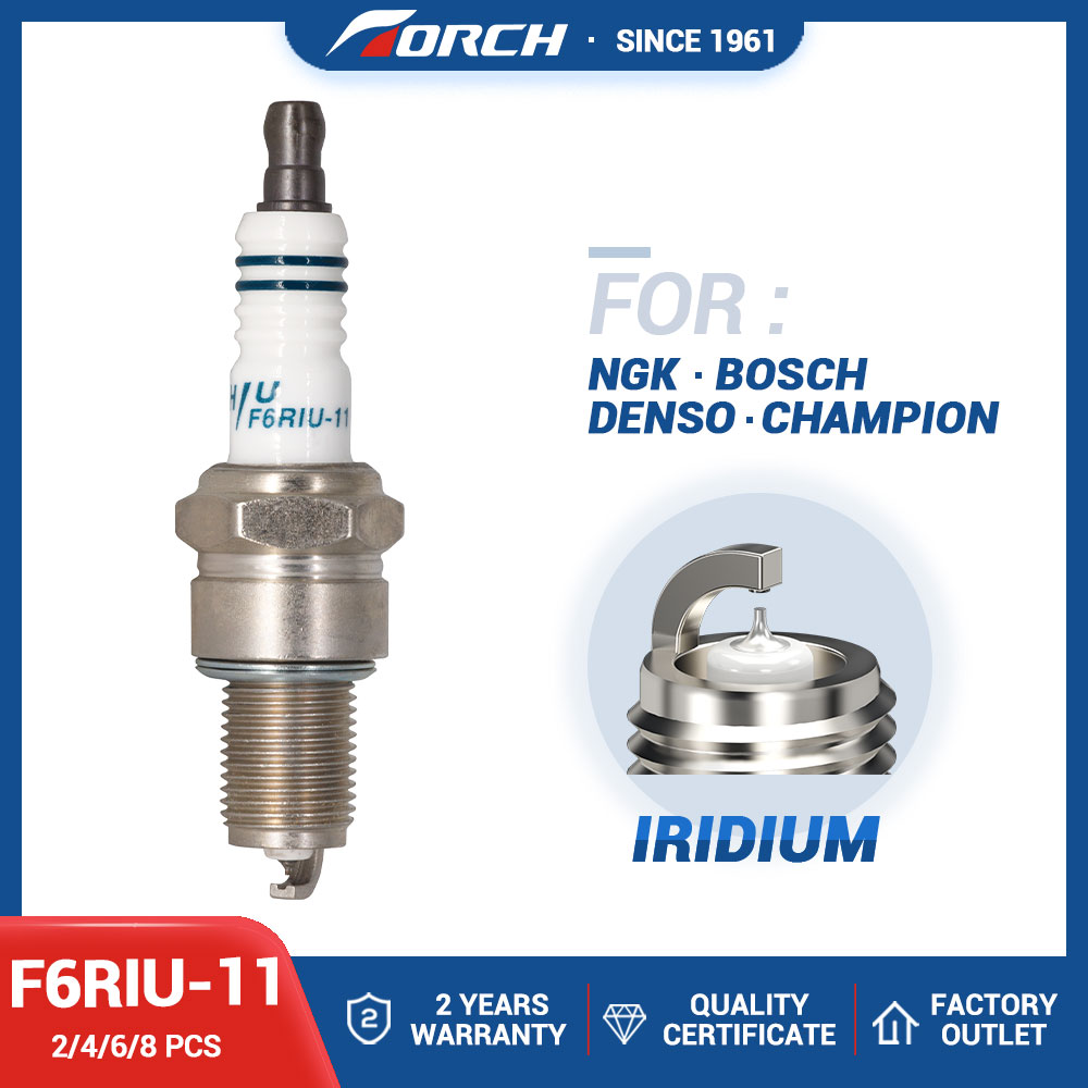 2-8 SZTUK Irydowa świeca zapłonowa F6RIU-11 Zamiennik dla 3665/BPR6EIX-11 BPR6ES-11 TOYOTA 90098-20545 90098-70050 90098-70116
