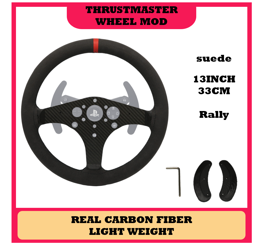 SIMPUSH Racing-Volant de rallye pour Thrustmaster, MOD DIY, SIMRACING Racing, T300RS, T300ighTightTightT-GT, 13 po, 33cm