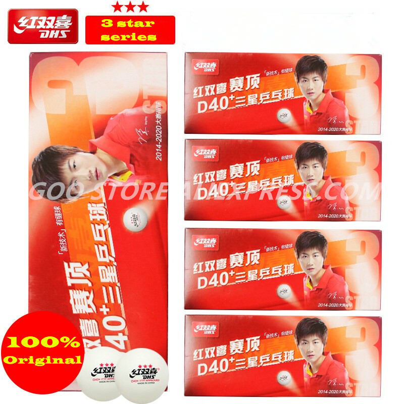 DHS 3 スター D40+ 卓球ボール 3 スター新素材 ABS 縫い目ポリプラスチックオリジナル DHS ボール 3 スターピンポンボール