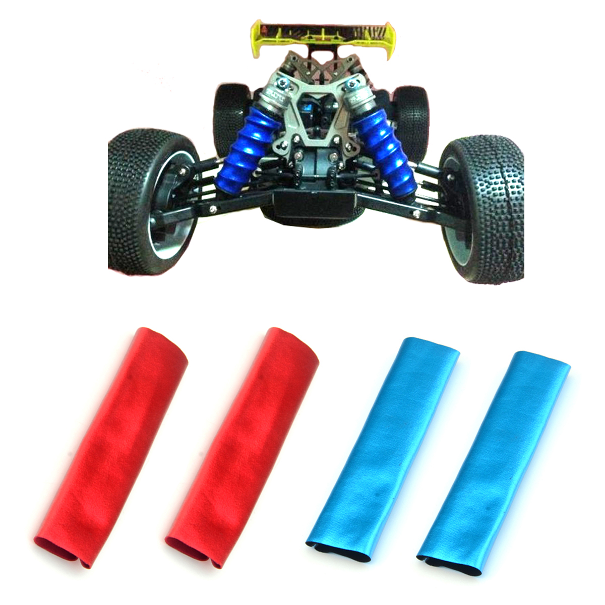 NUEVA cubierta de amortiguador 4X a prueba de polvo 1/8 todoterreno coche camión Buggy Monster RC Car