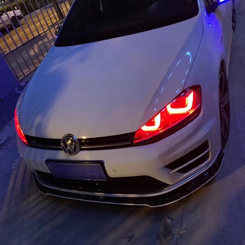 Дневные ходовые огни Icedriver для VW Golf 7 gti DRL RGB, многоцветные светодиодные доски, красный, синий, RGBW Demon Eye