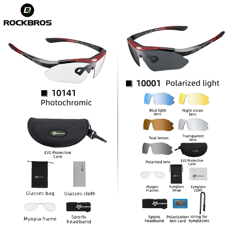 ROCKBROS фотохромные велосипедные очки, велосипедные очки, поляризационные солнцезащитные очки, оправа для близорукости, MTB, горные велосипедные очки UV400