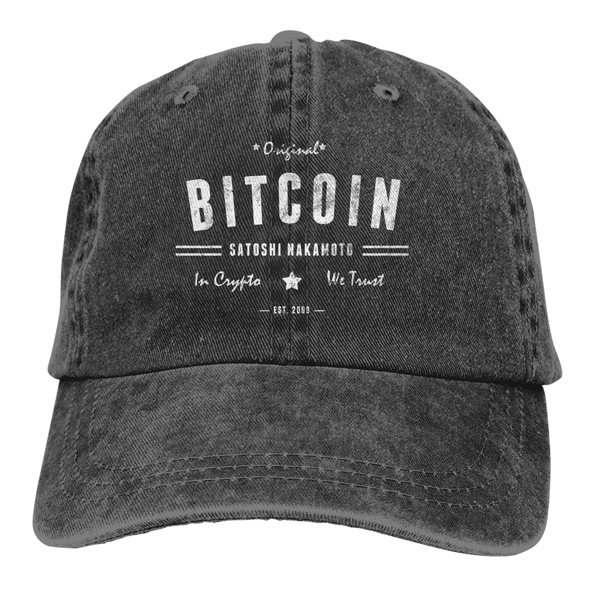 Original Satoshi BTC Crypto Baseball Caps Schirmmütze Bitcoin Kryptowährung Miners Meme Sonnenschutz Hüte für Männer