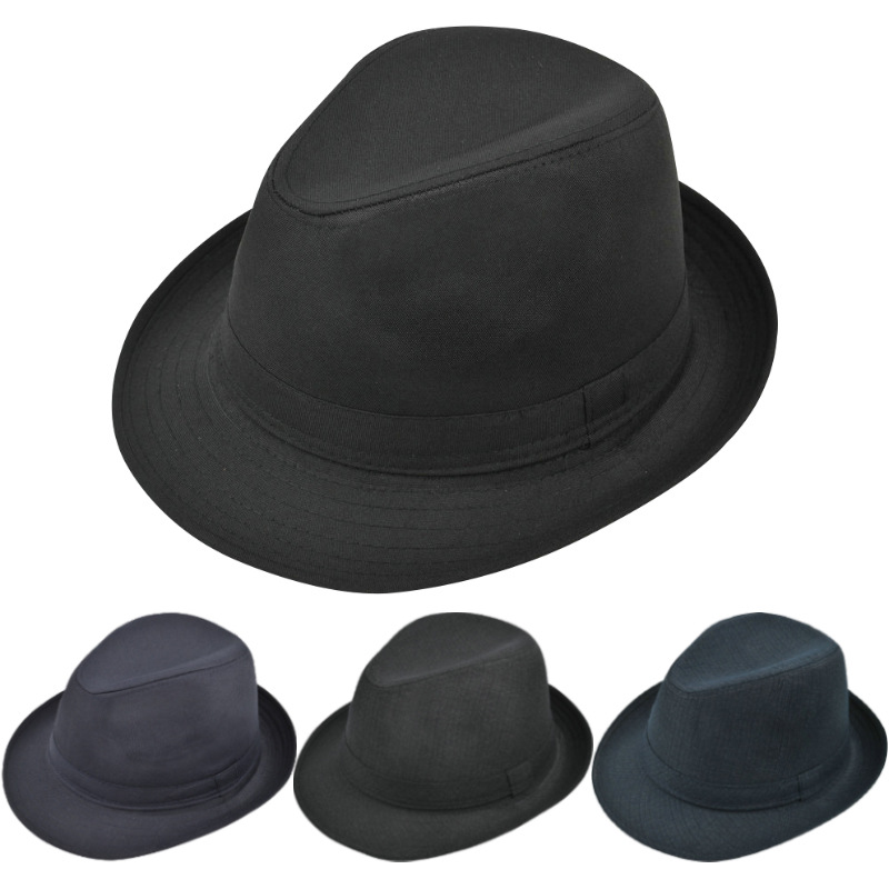 Sombreros de otoño e invierno para hombres, sombreros de fieltro, sombrero a cuadros de Jazz, sombreros de bombín para adultos
