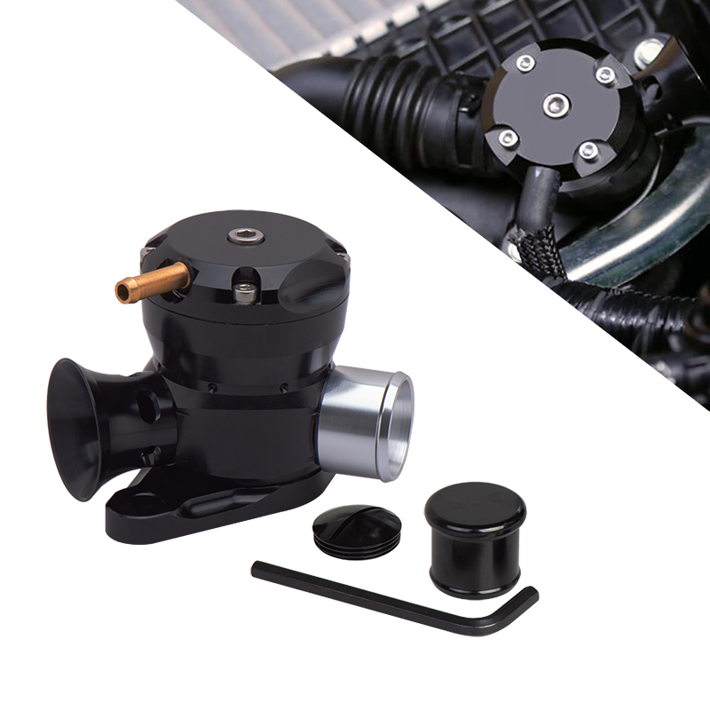 Válvula de soplado BOV, adaptador de descarga de presión Turbo, tren de válvula negro, resorte de 13 PSI para SUBARU XT SUBARU GT