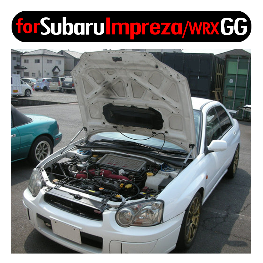 Untuk Subaru Impreza WRX Wagon GG 2000-2007 kap depan Bonnet modifikasi penyangga Gas karbon pegas peredam angkat dukungan peredam