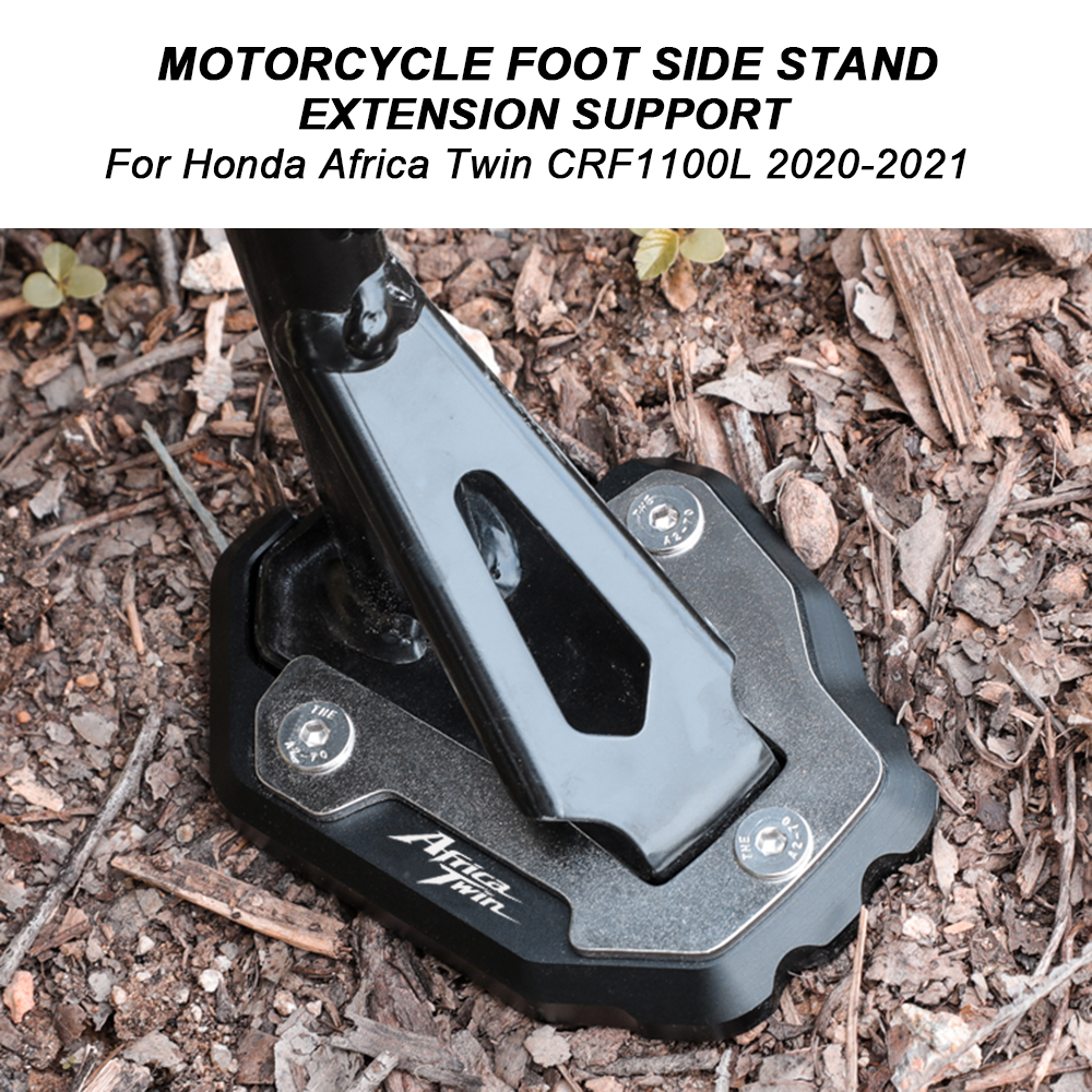รถจักรยานยนต์ Kickstand ขาตั้งแผ่นรองเสริมสําหรับ Honda CRF1100L CRF 1100 L L4 Africa TWIN 2020-2025