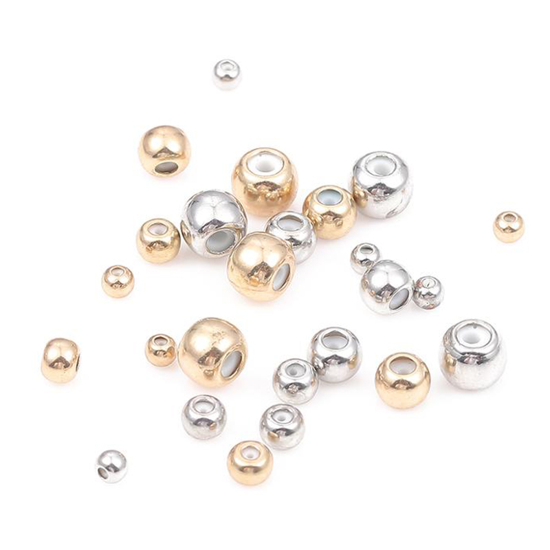 10 Buah/Banyak Lubang Besar Tembaga Stopper Silikon Manik-manik Penyesuaian Spacer Pesona Manik-manik untuk Eropa Screw Off Akhir Gelang Perhiasan Membuat