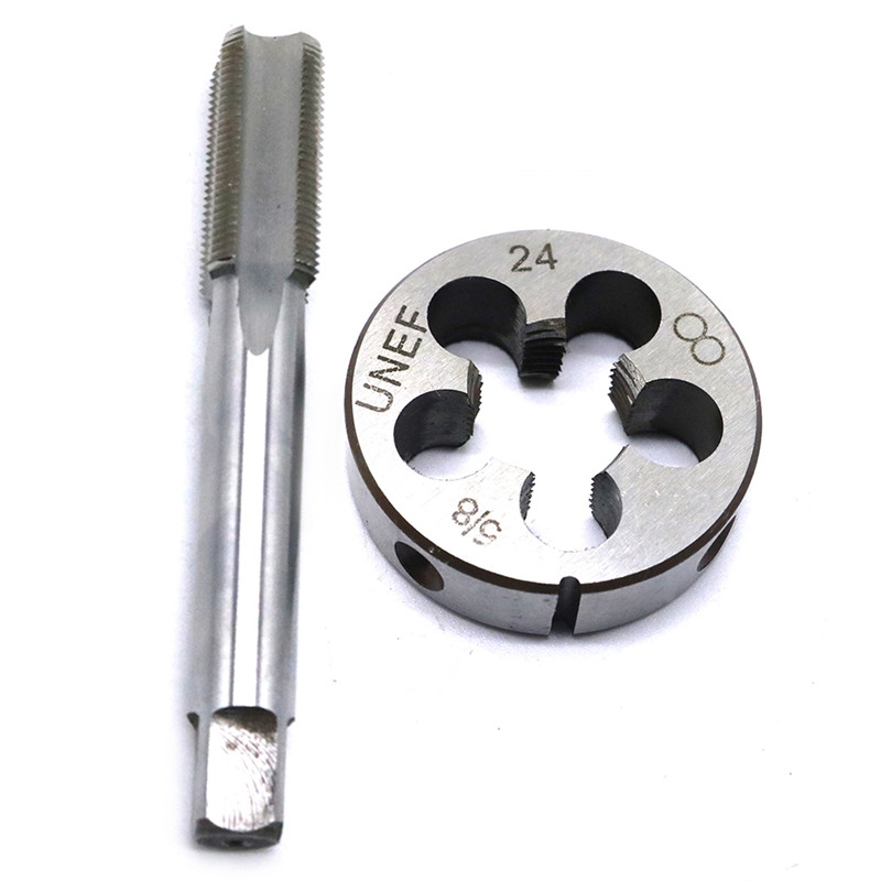 Ensemble de tarauds et filières pour filetage en acier rapide UNF HSS, de bonne qualité, 5/8 "-24 (5/8x24)