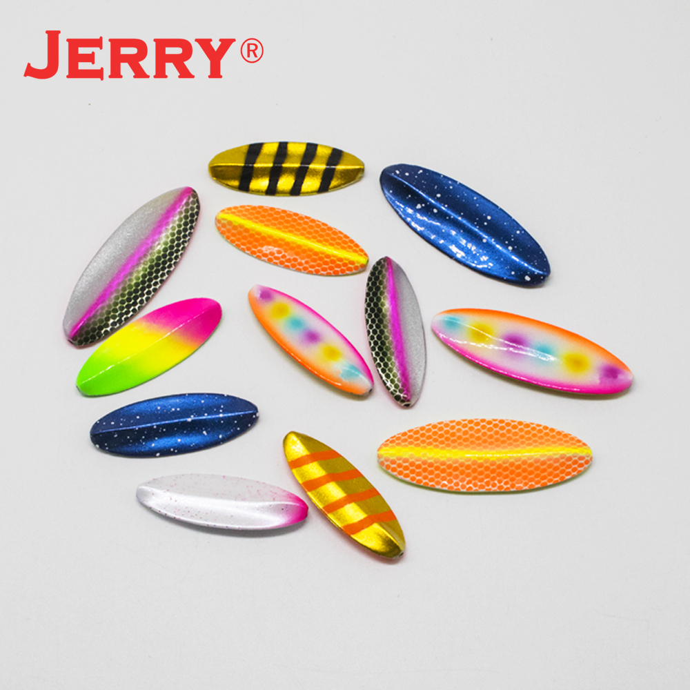 Jerry Zhu Que 3,5g/6g cuillère en ligne UV lueur couleurs zone truite pêche leurres oscillant lent