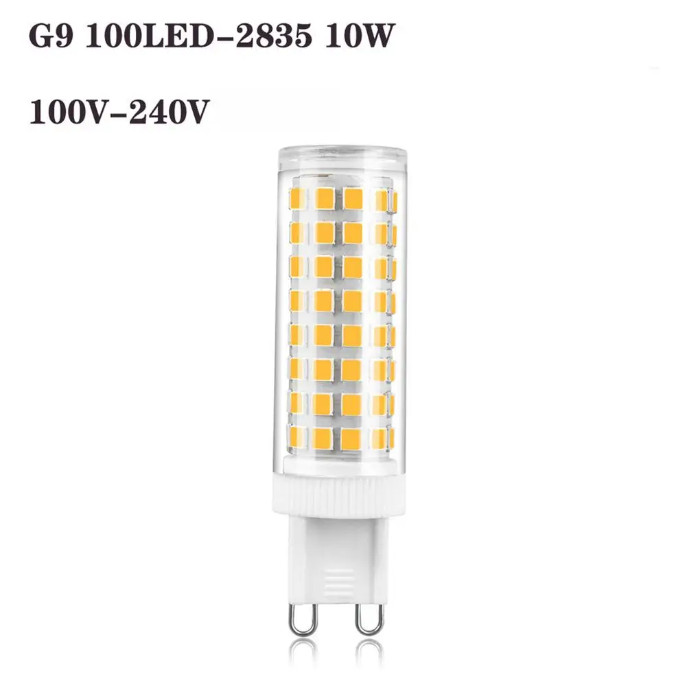 Lampu LED 10W G9 100-240V Lampu Sorot Pemancar Cahaya LED Lampu Hemat Energi Keramik Berkedip Lampu Jagung Rumah Tangga