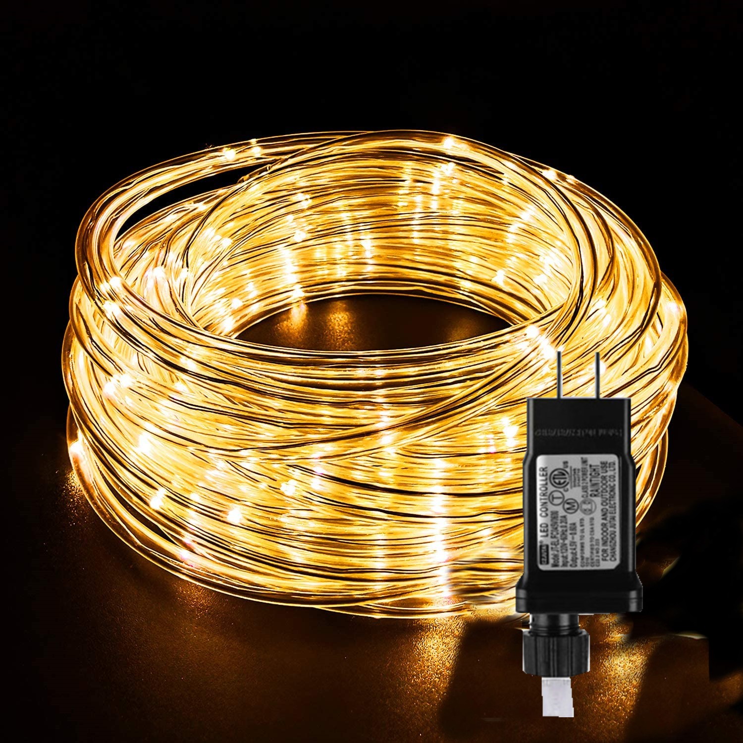 Street Garland Décorations de Noël pour la maison 2025 Festoon Led Tube Rope String Light Plug-Operated 10/20/30 / 40M Nouvel An 2025 Pour Noël / Valentin / Mariage / Fête / Maison / Décor de jardin