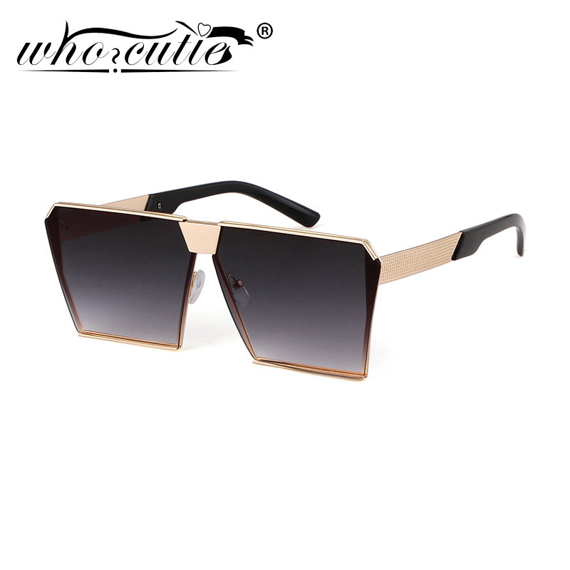 Modne lustrzane soczewki Steampunk okulary mężczyźni metalowe fajne hip-hopowe odcienie Vintage ponadgabarytowych kwadratowych płasko zakończony kobiety okulary S494