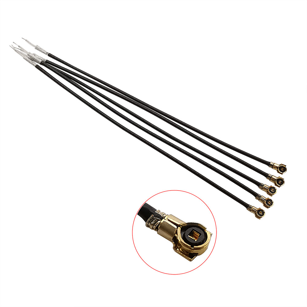 5 Buah MHF4 U.fl 0.81Mm RF Pigtail Kabel Jumper Koaksial Solder OD 0.81 Ekstensi untuk Router Nirkabel Kartu WIFI IPX PCI