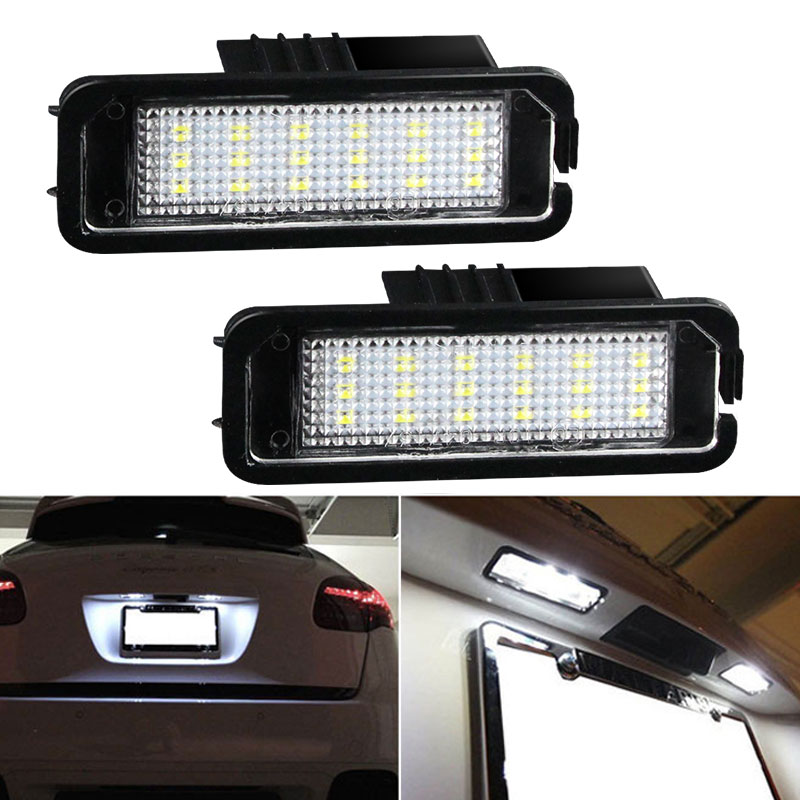 2/10 SZT. Canbus LED Lampka Oświetlenia Tablicy Rejestracyjnej Samochodu Do Cayenne 958 92A 9Y0 911 997 991 992 Macan 95B Boxster Cayman 987 981