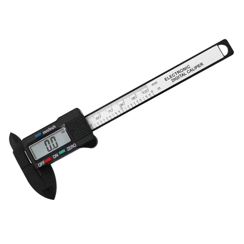 Digital Vernier Caliper LCD Elektronik Altimeter Mikrometer Alat Ukur Penggaris Plastik 0-100Mm Panas 4 Inci
