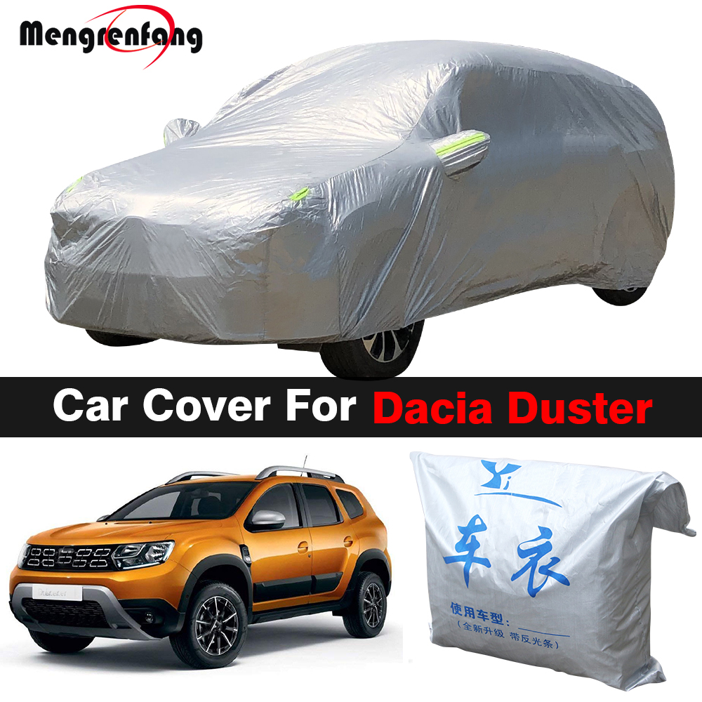 Pokrowiec na samochód Dacia Duster 2010-2026, zewnętrzna osłona przeciwsłoneczna, anty-UV, odporna na deszcz, śnieg i mgłę, pyłoszczelna.