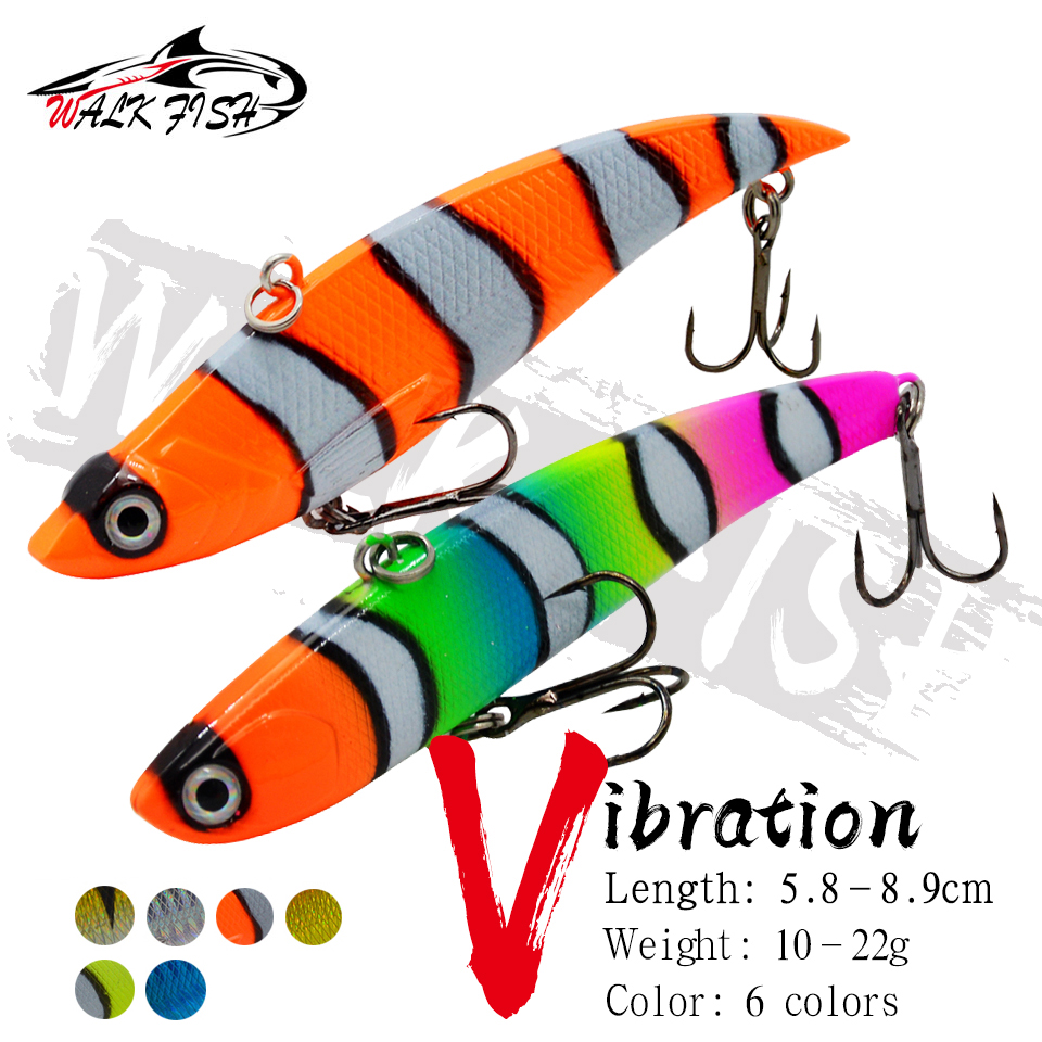 WALK FISH Тонущая вибрационная рыболовная приманка 10 г 14 г 18 г 22 г Жесткая приманка Искусственная VIB Зимняя подледная рыбалка Наживка для щуки Снасти Isca Pech