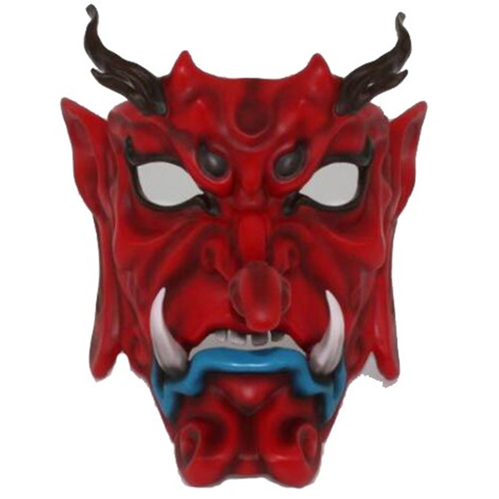 Anime Kirigakure Desain Tengu Merah Masker untuk Rumah Kantor Bar Dekorasi Masquerade Cosplay Pesta Hidup Boradcast Halloween Masker