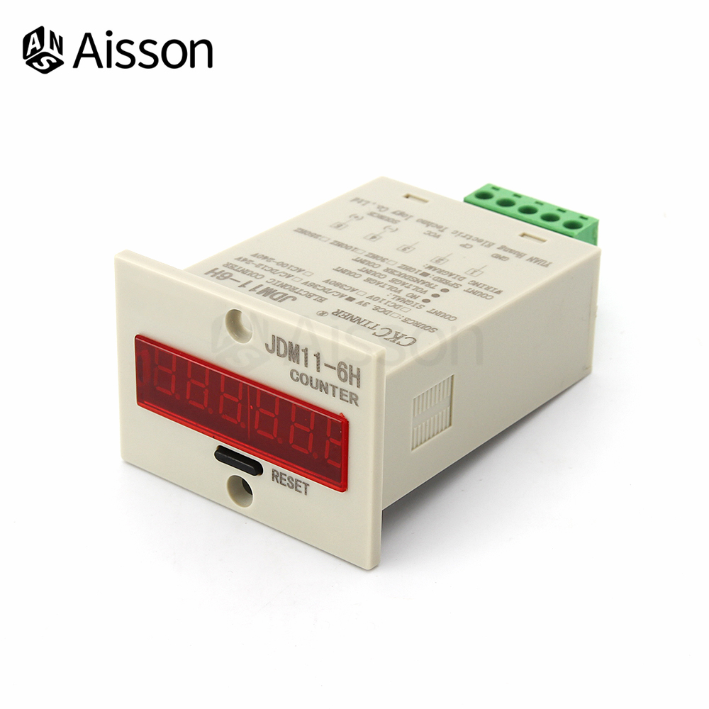 JDM11-6H 6-stellige elektronische digitale Zähleranzeige AC100-240V DC 12-24V 36V Industrie-Stanzzählung