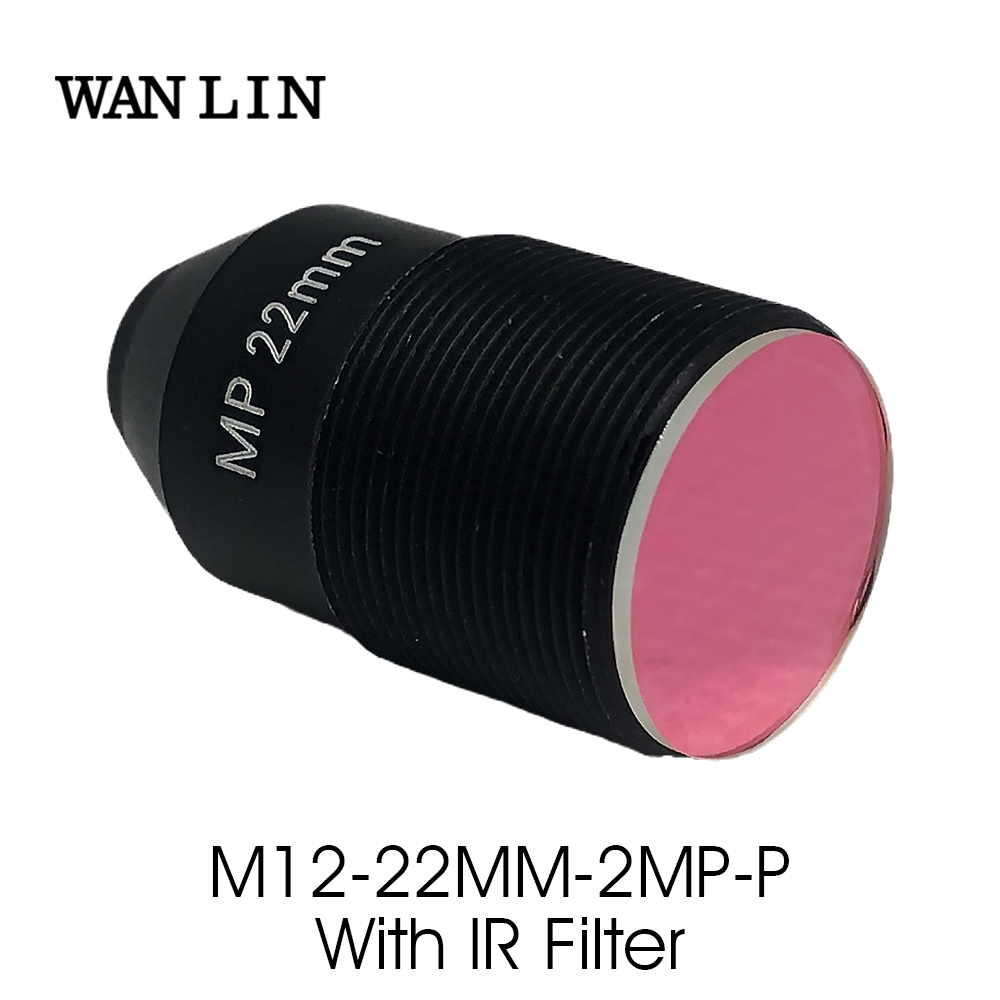 M12 2MP 22mm Pinhole CCTV Lens with 650nm IR Filter HD 2.0Megapixel F1.6 1/2.7" for Security Surveillance  IP Camera