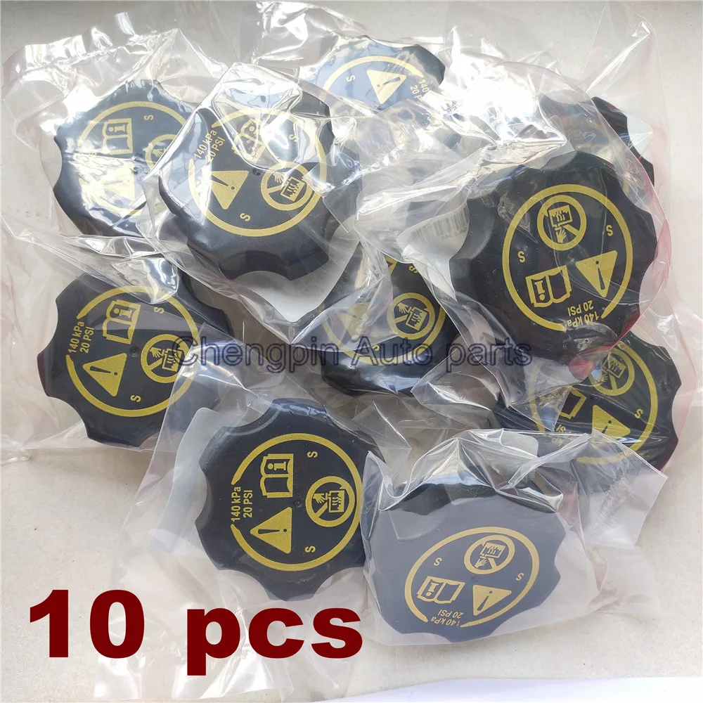 10 Uds. Radiador de motor Original/tapa de tanque de recuperación de refrigerante OEM # 13502353 13598760 316702182   Para Chevrolet Cruze