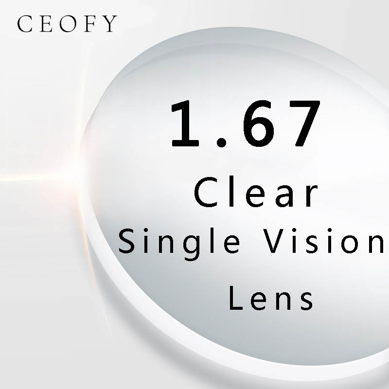Ceofy 1.67 Index Recept Bril Bijziendheid Merk Lens Clear Bril Hard Krasbestendig Asferische Optische Lenzen