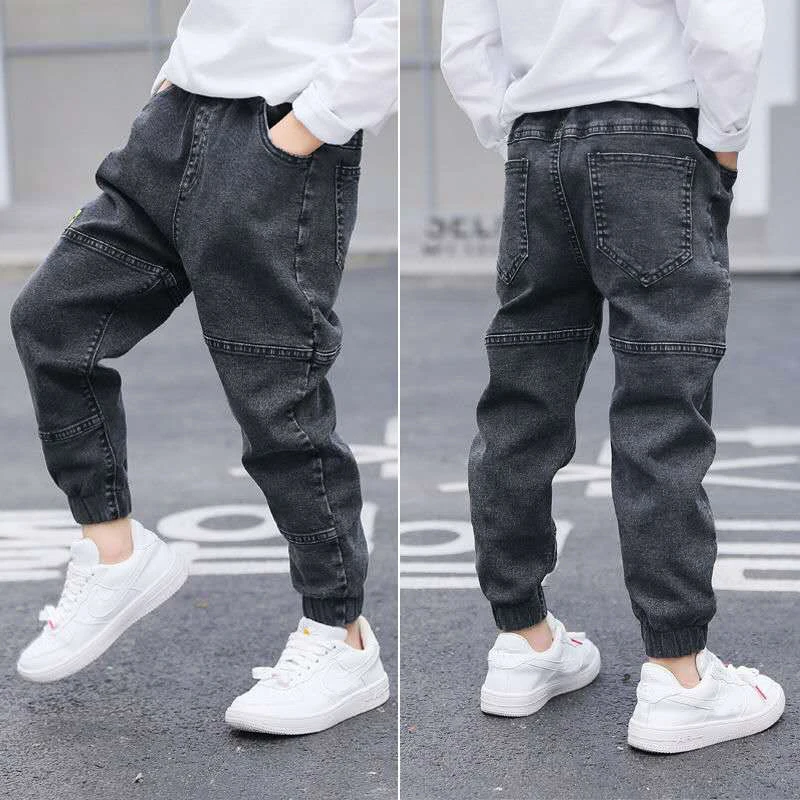 DIIMUU Kids Baby Jongens Kleding Jeans Mode Broek Denim Broek 5-11 Jaar Kinderen Dragen Kleding Peuter Bodems