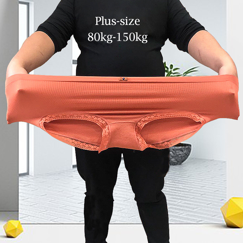 Damenunterwäsche Plus-Size XXXXL Hochelastisch Antibakteriell Fettleibigkeit ist eine spezielle Slips Dessous atmungsaktive Damenunterhosen