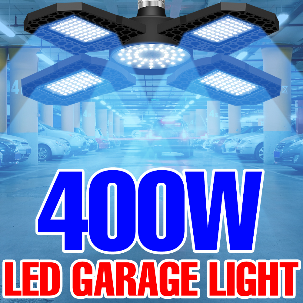 LED Garagelamp 220V Schijnwerper E27 Gloeilamp 200W 300W 400W Industriële Verlichting Vouwen Magazijn Lampara Gym Plafondlamp