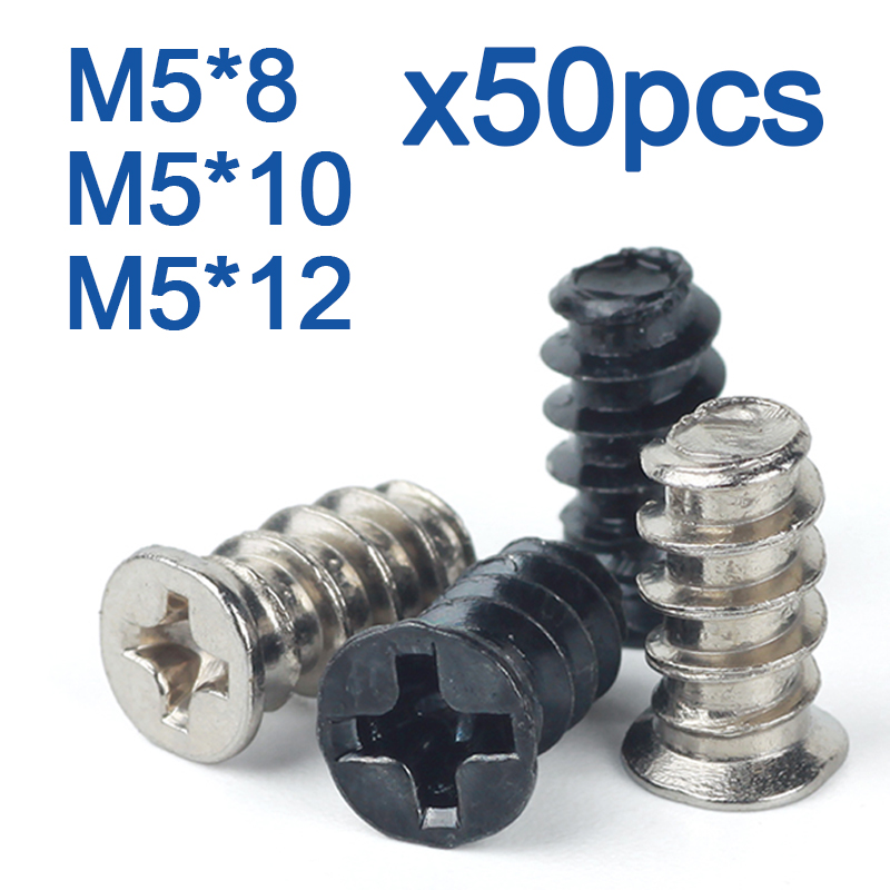 50 unids/lote KB caja de ordenador PC ventilador de refrigeración tornillo de montaje tornillos de disipación de calor fijador M5 * 8mm M5 * 10mm M5 * 12mm