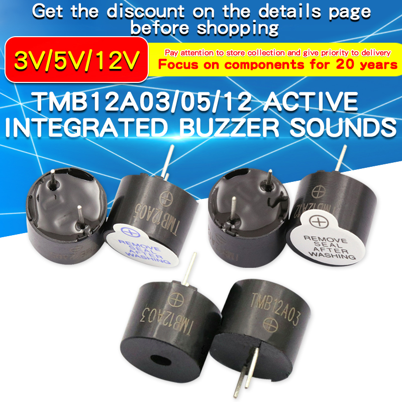 TMB12A05 TMB12A12 TMB12A03 Hoạt Động Tích Hợp Còi Âm Tủ 3V 5V 12V 10 Chiếc